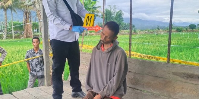 Pria 48 Tahun Ditemukan Tewas Gantung Diri di Pondok Sawah, Unit Inafis Polres Aceh Tenggara Lakukan Identifikasi