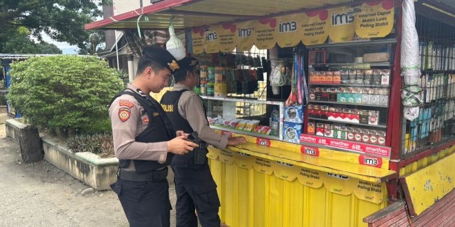 Samapta Polres Aceh Tenggara Gelar Patroli Perintis Presisi, Dialog dengan Pelaku UMKM