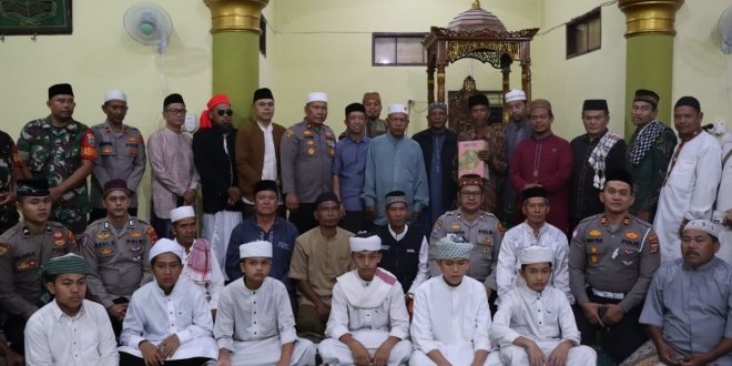 Polres Aceh Tenggara Gelar Subuh Keliling di Masjid Al-Ikhlas Kute Batu Baru