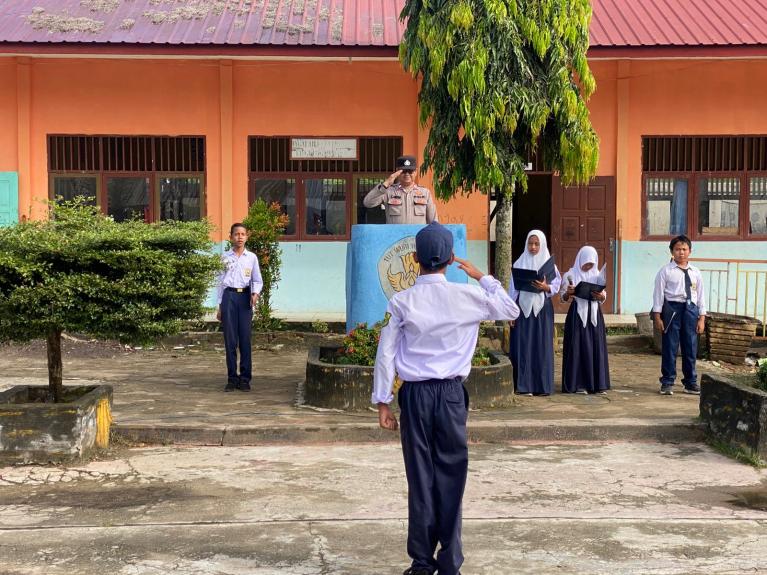 Polres Aceh Tenggara Gelar Saweu Sikula Serentak, Ajak Pelajar Jadi Generasi Anti Narkoba dan Tertib Berlalulintas