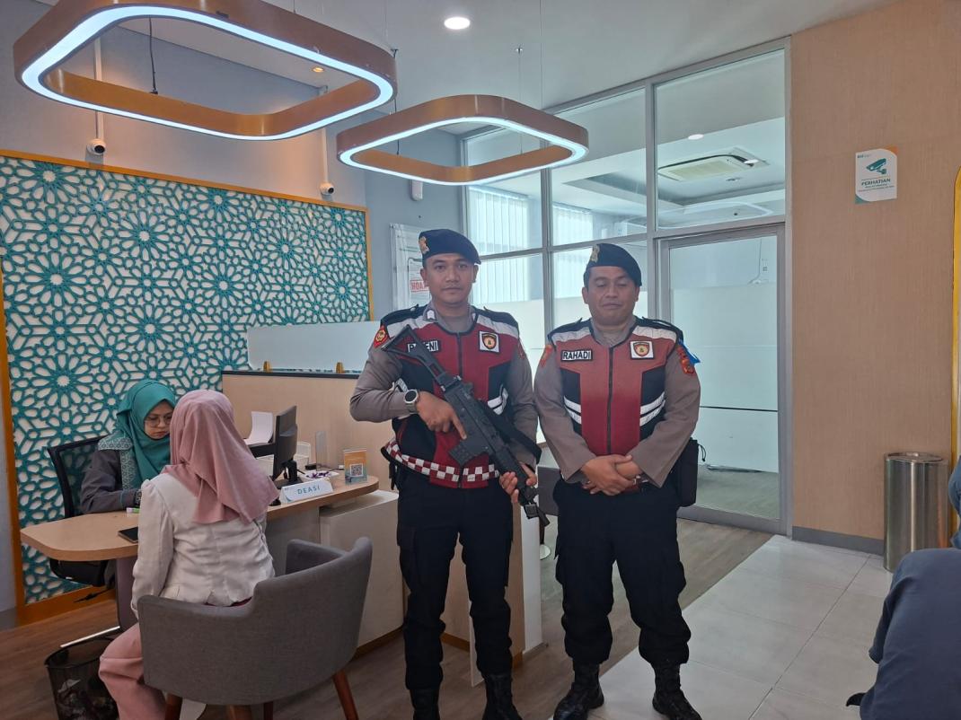 Sat Samapta Polres Aceh Tenggara Lakukan Pengamanan Objek Vital Perbankan untuk Jaga Stabilitas Kamtibmas