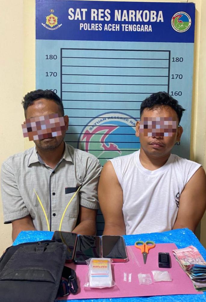 “Dua Pria Ditangkap Satresnarkoba Aceh Tenggara, Jaringan Sabu Terungkap dari Pengembangan Cepat”
