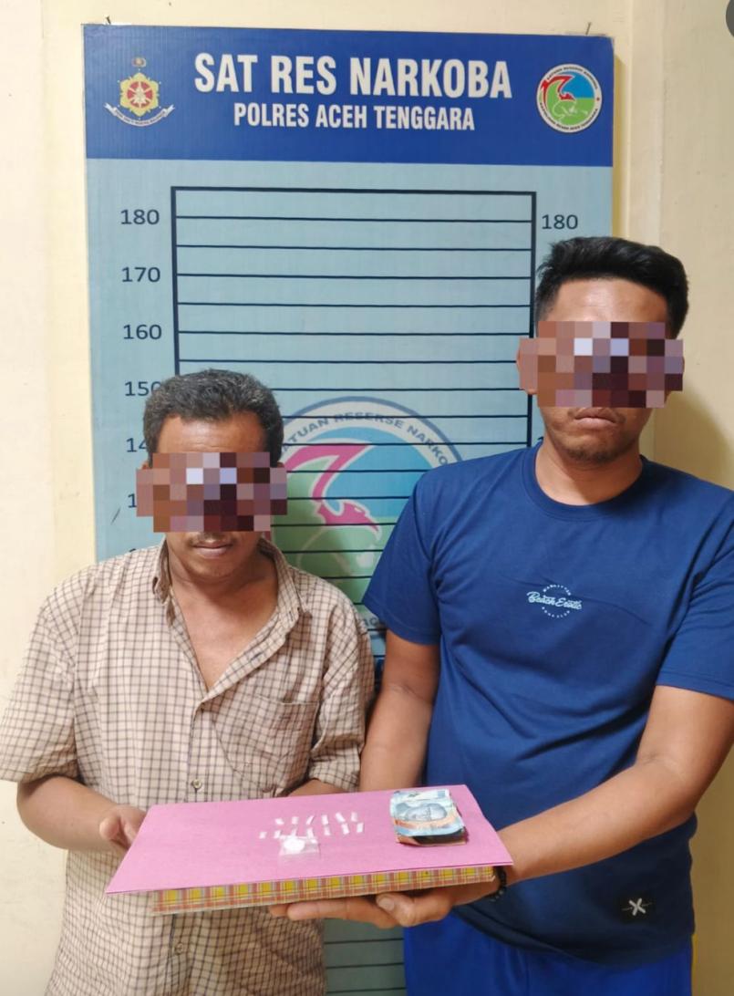Informasi Warga Berbuah Hasil, Polres Aceh Tenggara Amankan Dua Tersangka Sabu