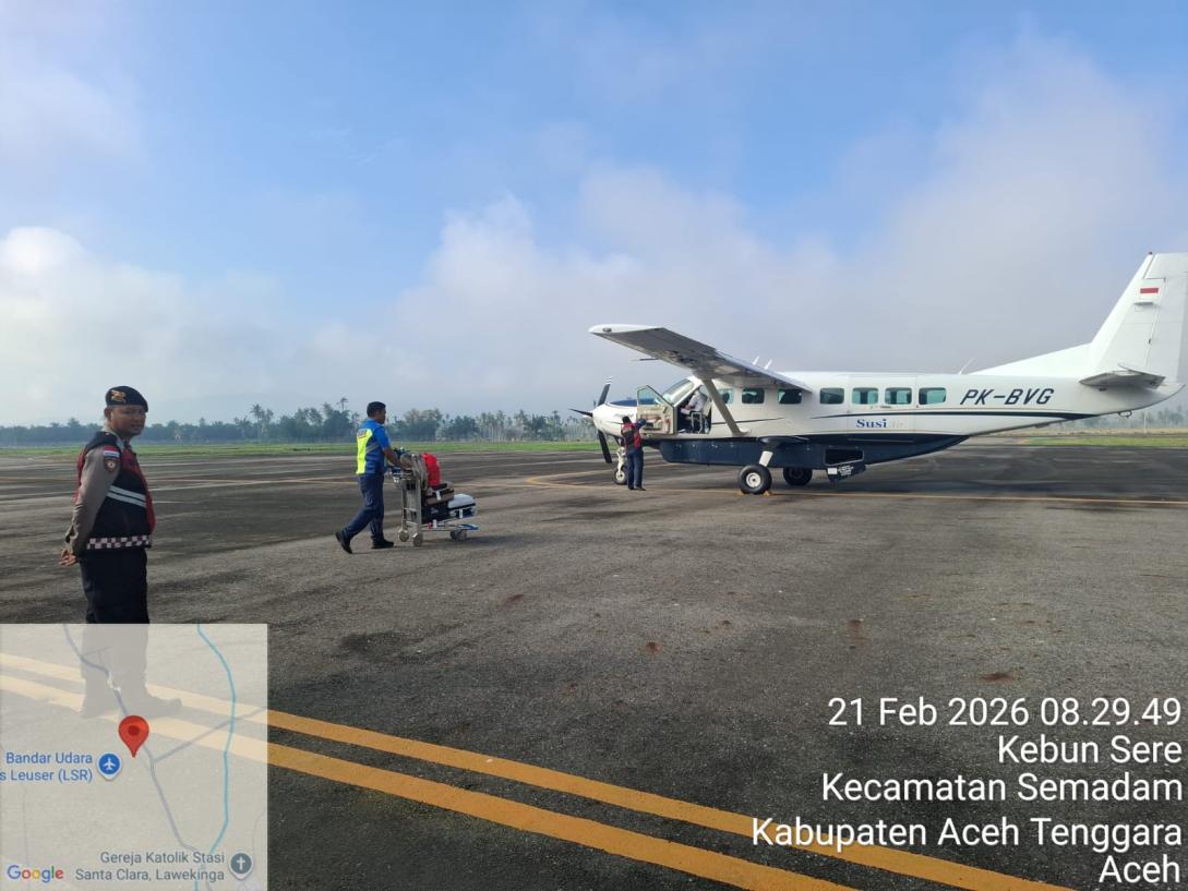 Polsek Semadam Laksanakan Pengamanan Objek Vital Bandara Alas Leuser