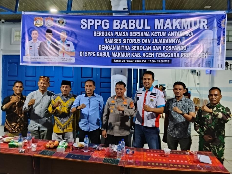 Safari Ramadhan Kapolres Aceh Tenggara di SPPG Antartika Babul Makmur, Dukung Program Makan Bergizi Gratis