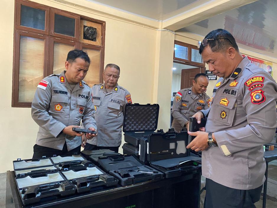 Kapolres Aceh Tenggara Cek Kelengkapan Senpi dan Gudang Senjata