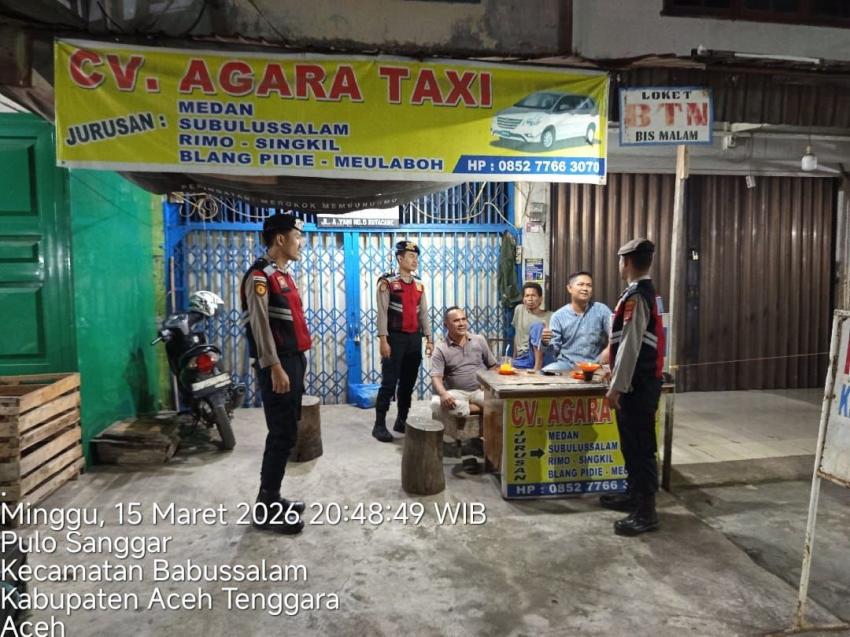 Sat Samapta Polres Aceh Tenggara Laksanakan Patroli Kota Presisi Antisipasi Guantibmas di Bulan Suci Ramadhan 1447 H