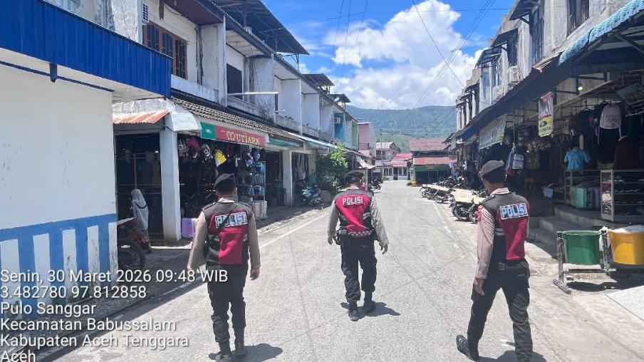 Hadir di Tengah Masyarakat, Sat Samapta Polres Aceh Tenggara Intensifkan Patroli di Pusat Kota