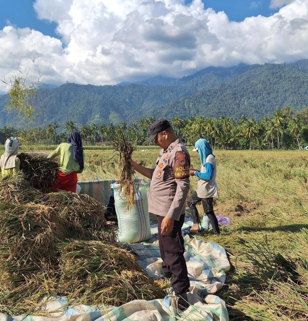 Polsek Bambel Lakukan Pengecekan Lahan dalam Rangka Dukung Program Asta Cita Swasembada Pangan Presiden RI