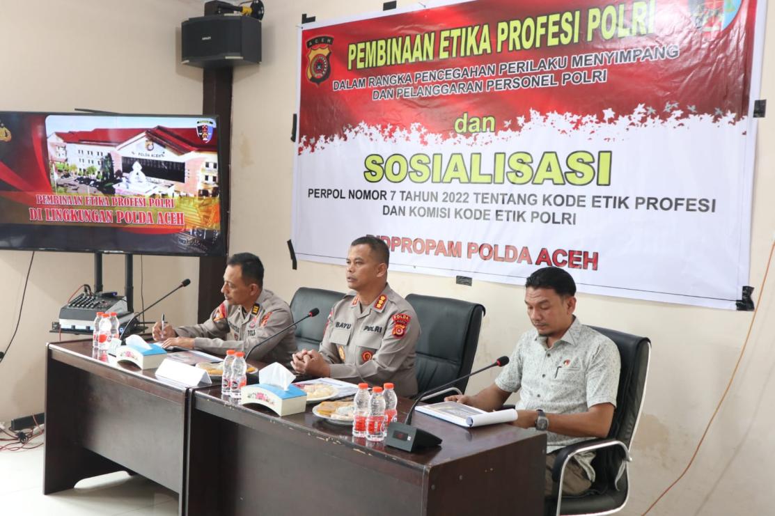Kabid Propam Polda Aceh Berikan Pembinaan Etika, Tekankan Integritas dan Profesionalisme Personel