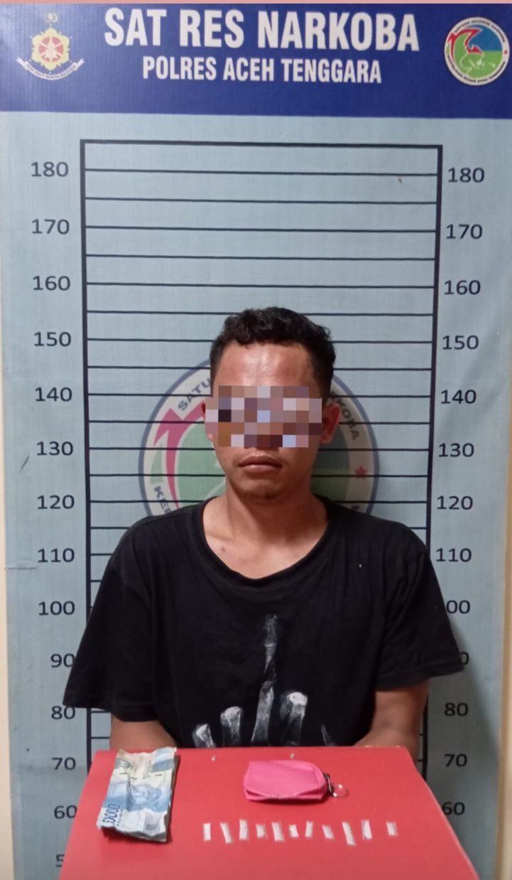 Transaksi Sabu di Warung Tutup Terbongkar, Pria di Aceh Tenggara Diamankan Sat Resnarkoba Polres Agara