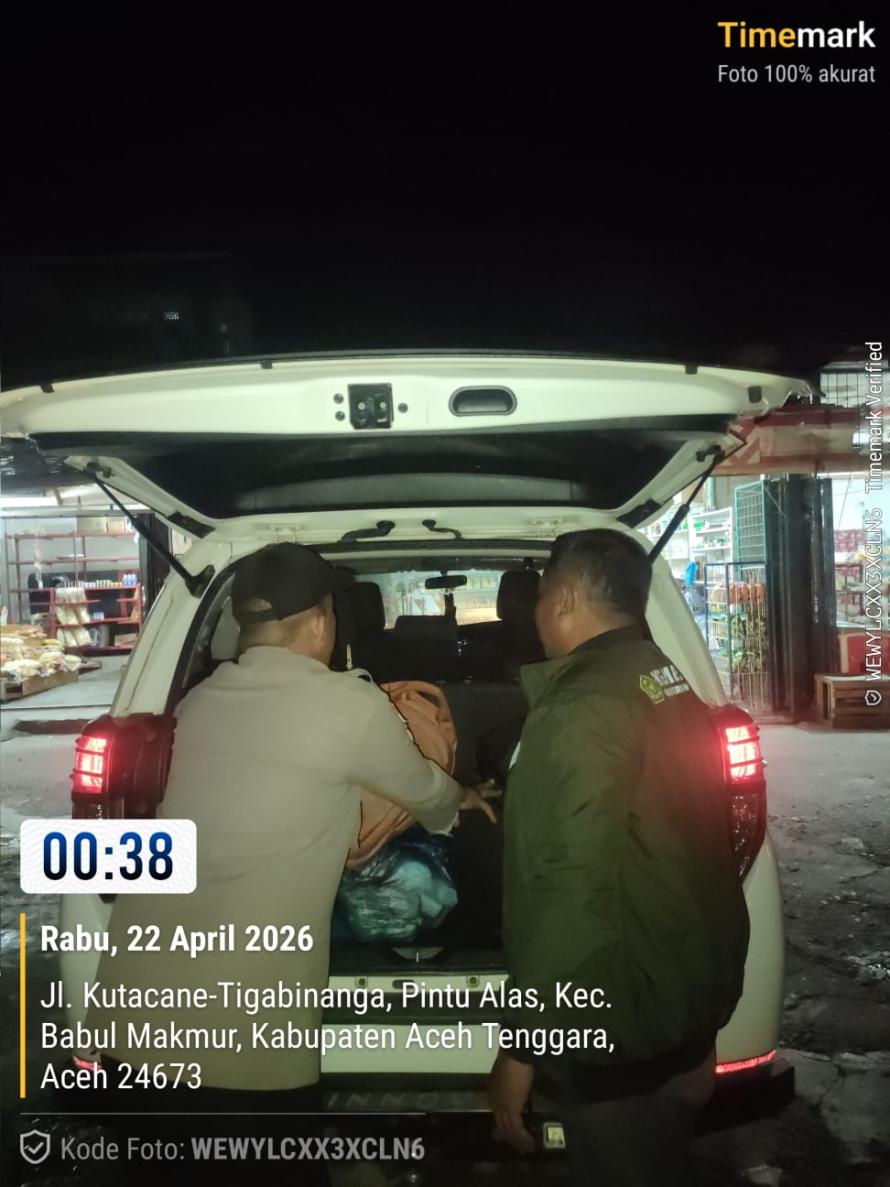 Perketat Perbatasan Aceh–Sumut, Polsubsektor Lawe Pakam Intensifkan Pemeriksaan Kendaraan