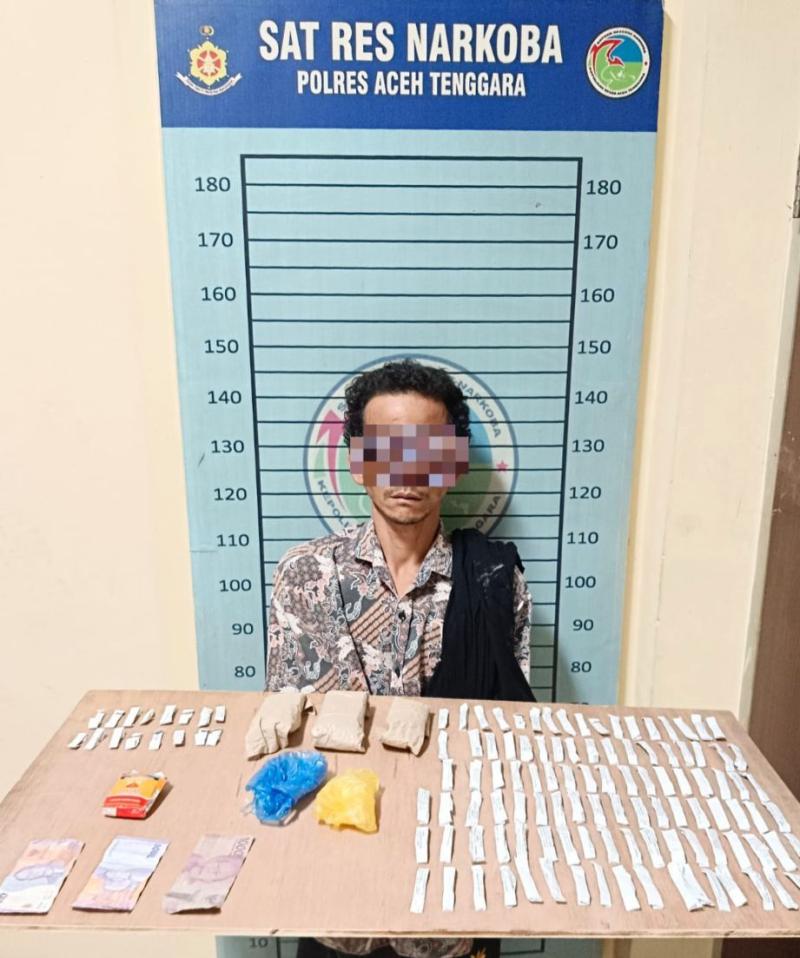 Berkedok Aktivitas Menjahit Sepatu, Polres Agara Ungkap 123 Paket Ganja Siap Edar