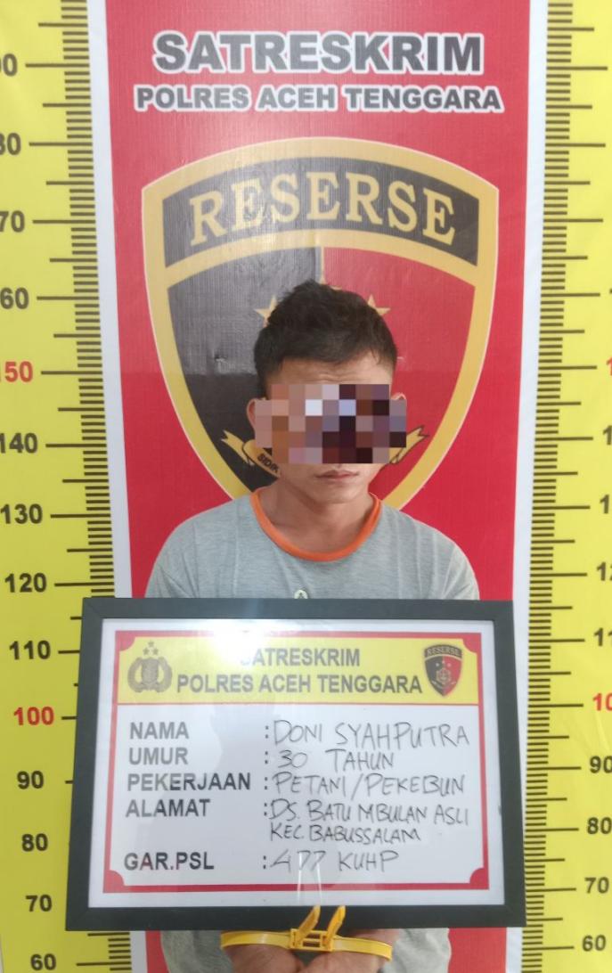 Curi Kabel Tower Tengah Malam, Tiga  Pelaku Diamankan Satreskrim Polres Aceh Tenggara