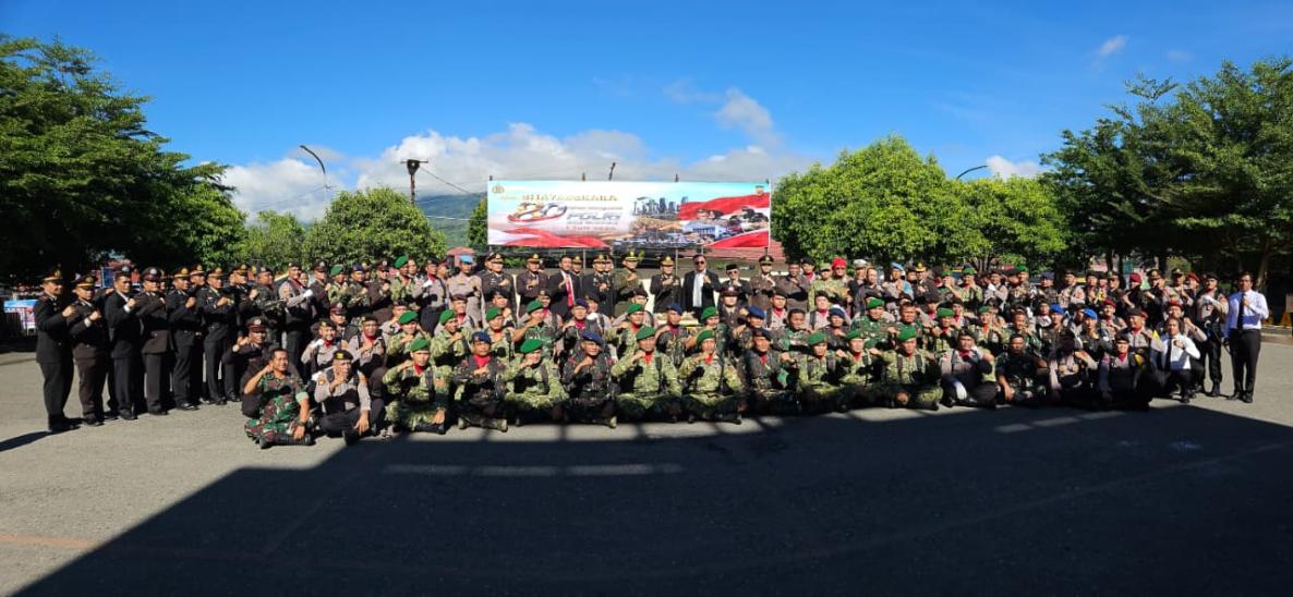 80 Tahun Mengabdi Polri Untuk Masyarakat, Hari Bhayangkara ke-80 di Polres Tenggara Berlangsung Khidmat