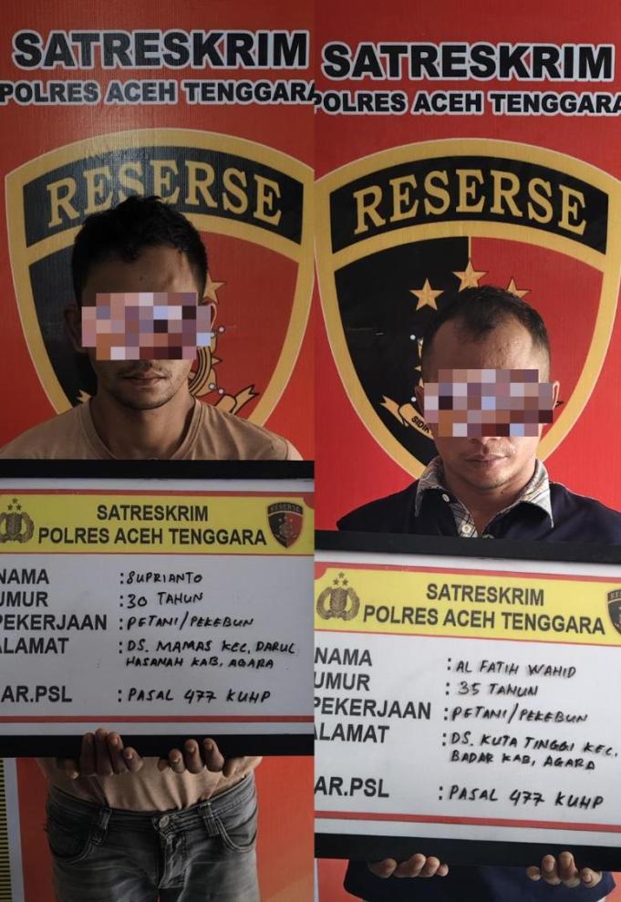 Aksi Curat Berakhir di Tangan URC Sat Reskrim Polres Agara, Dua Pelaku Berhasil Dibekuk