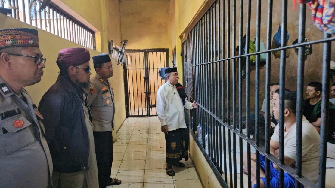 Sentuhan Rohani di Balik Jeruji, Kapolres Aceh Tenggara Hadirkan Ustaz untuk Bina Warga Tahanan