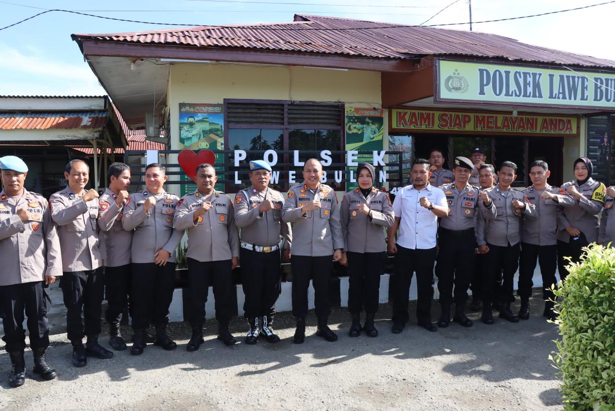 Kapolres Aceh Tenggara Sambangi Polsek Lawe Bulan, Pantau Langsung Kesiapan Personel dan Kondisi Mako